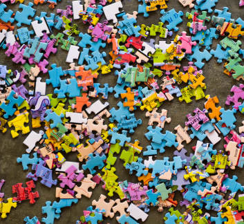 colorful jigsaw puzzle pieces